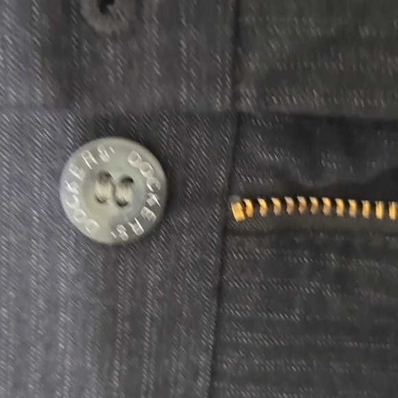 Dockers DARK GRAY NWT Dress Pants Straight-Leg Classic STRIPE 34W 30L NWT - Picture 2 of 7